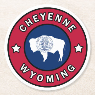 Dessous De Verre Rond Cheyenne Wyoming