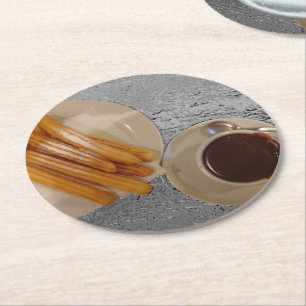 Dessous De Verre Rond Chocolat y Churros