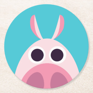 Dessous De Verre Rond Circonspect le porc