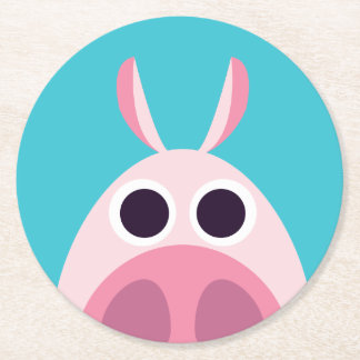 Dessous De Verre Rond Circonspect le porc