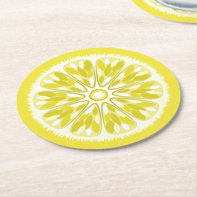 Dessous De Verre Rond Citrus (Incliné)