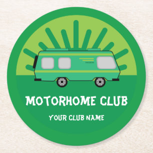 Dessous De Verre Rond Clubs Caravane Et Motorhome