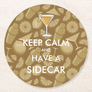 Dessous De Verre Rond Cocktail Sidecar