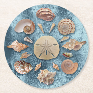 Dessous De Verre Rond Collection de coquillages