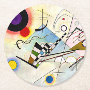 Dessous De Verre Rond Composition 8 de Kandinsky