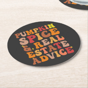 Dessous De Verre Rond Conseil citrouille Spice & Immobilier Drôle Super