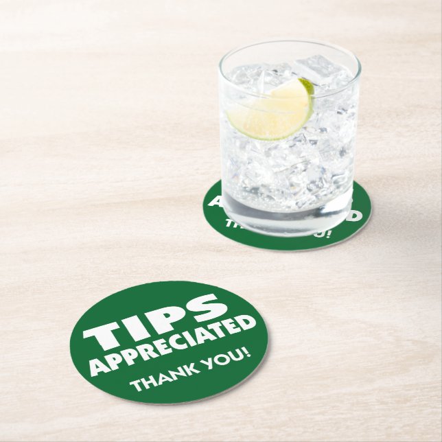 Dessous De Verre Rond Conseils de rappel de basculement apprécié (En situation)