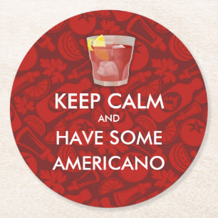 Dessous De Verre Rond Conserver le calme - Americano