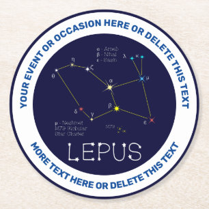 Dessous De Verre Rond Constellation de l'hémisphère sud