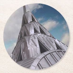 Dessous De Verre Rond Construction de NYC Chrysler