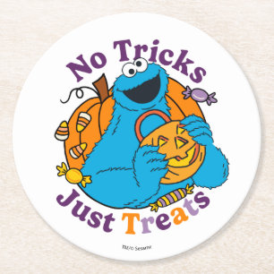 Dessous De Verre Rond Cookie Monster   Pas de traces juste des traitemen