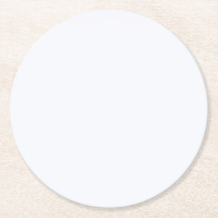 Dessous De Verre Rond Couleur solide blanc Fantôme