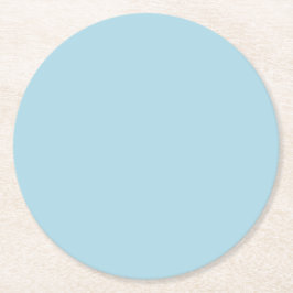 Dessous De Verre Rond Couleur uni bleu clair