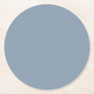 Dessous De Verre Rond Couleur uni bleu foncé