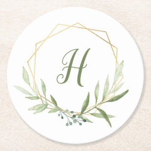 Dessous De Verre Rond Couronne géométrique