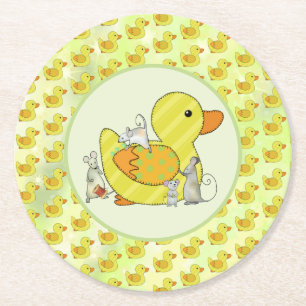 Dessous De Verre Rond Couture de canard