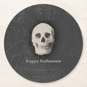 Dessous De Verre Rond Crâne déplaisant, Halloween