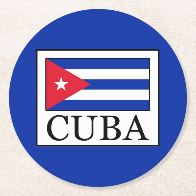 Dessous De Verre Rond Cuba (Devant)