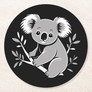 Dessous De Verre Rond Cute Koala