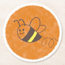 Cute Little Bee Flying Watercolor Baby shower