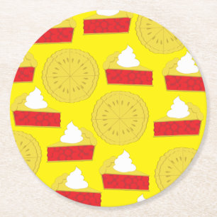 Dessous De Verre Rond Cutie Pie Cherry fête d'anniversaire