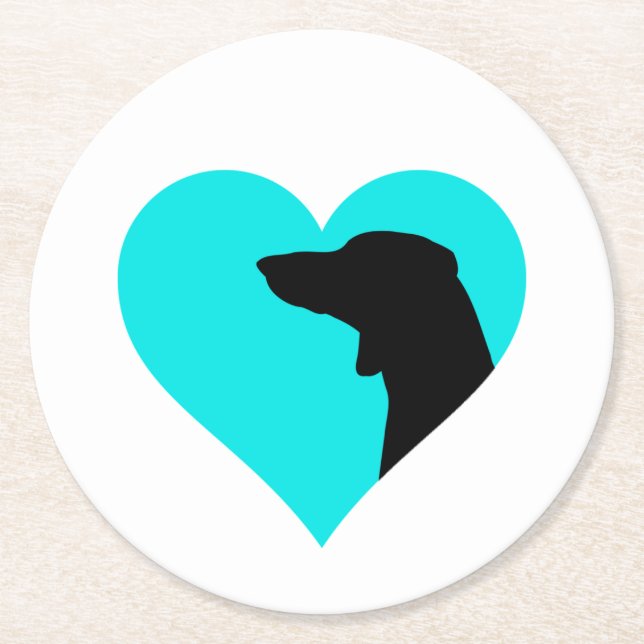 Dessous De Verre Rond Dachshund (Devant)