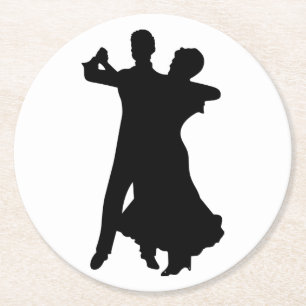 Dessous De Verre Rond Danseurs de salon