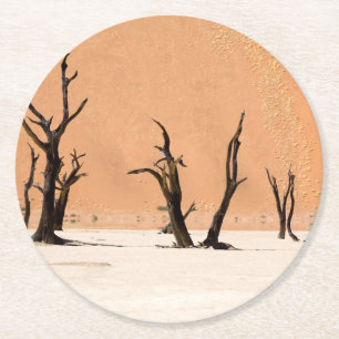 Dessous De Verre Rond Dead Vlei, Namibia