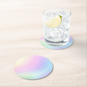 Dessous De Verre Rond Dégradé pastel convivial pour les sens