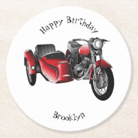 dessin animé de la moto Sidecar