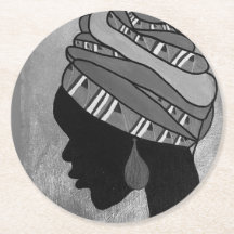 Dessous de verre africains de beauté