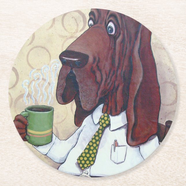 Dessous De Verre Rond dessous de verre Coffee Hound (Devant)