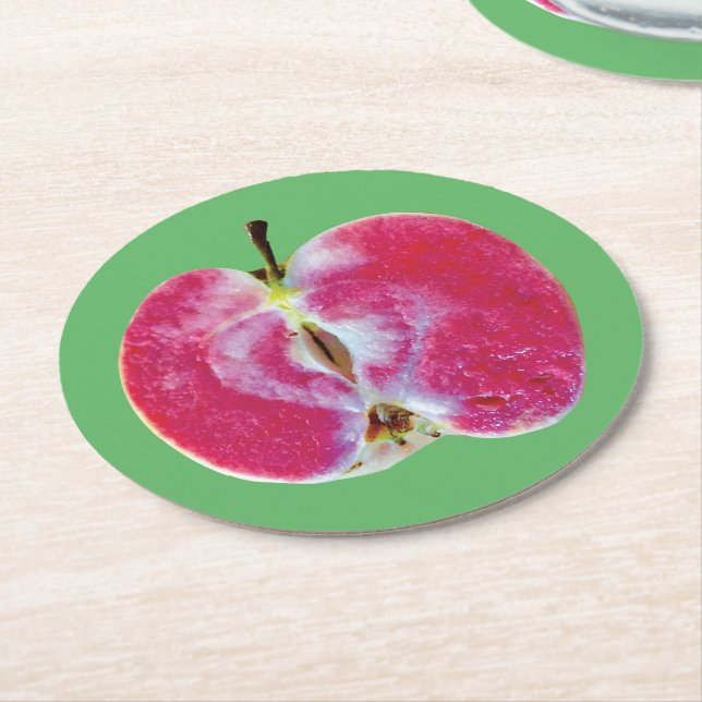 Dessous De Verre Rond Dessous de verre d'Apple (Incliné)