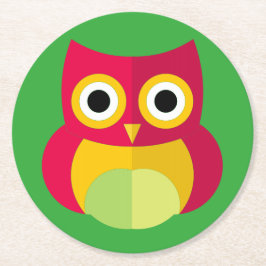 Dessous De Verre Rond Dessous de verre de hibou