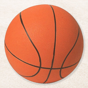 Dessous De Verre Rond Dessous de verre de papier de basket-ball