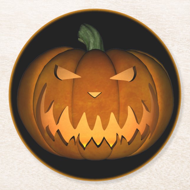 Dessous De Verre Rond Dessous de verre Jack O'lantern (Devant)