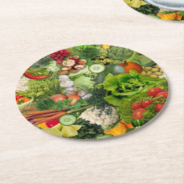 Dessous De Verre Rond Dessous de verre légume (Incliné)