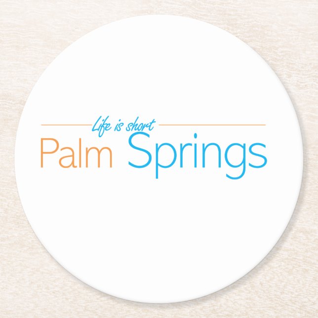 Dessous De Verre Rond Dessous de verre Palm Spring (Devant)