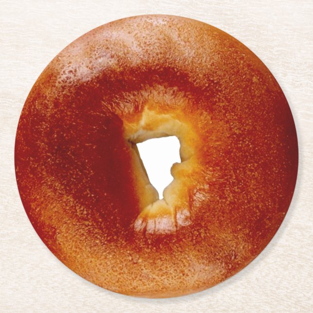 Dessous De Verre Rond Dessous de verre papier Bagel (Devant)
