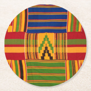 Dessous De Verre Rond Dessous de verre papier Kente