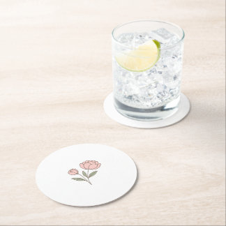 Dessous De Verre Rond Dessous de verre papier Wonky Zoo Peonies