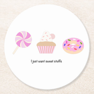 Dessous De Verre Rond Dessous de verre pour animaux roses