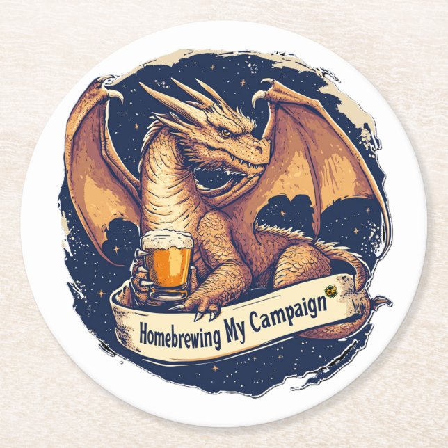 Dessous De Verre Rond Dessous de verre RPG de brasserie (Devant)