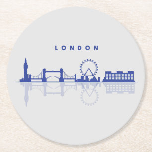Dessous De Verre Rond Dessous de verre SKyline de Londres