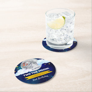 Dessous De Verre Rond Deux La Lune 2e Anniversaire