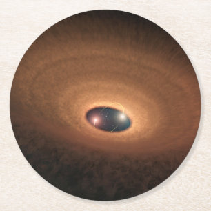 Dessous De Verre Rond Disque D'Étoiles De Matériel Dusty