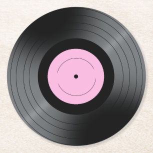 Dessous De Verre Rond Disque vinyle