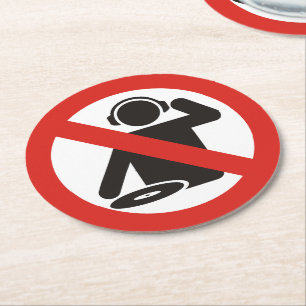DESSOUS DE VERRE ROND DJ