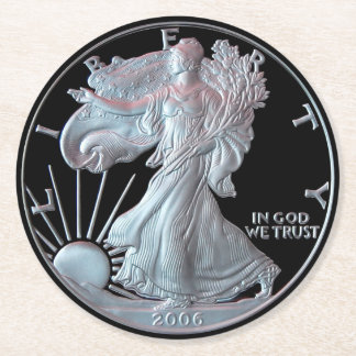 Dessous De Verre Rond Dollar de la liberté 2006
