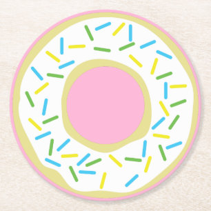 Dessous De Verre Rond Donut Kid's Birthday Party mite